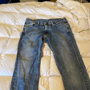 Blue distressed Levi’s